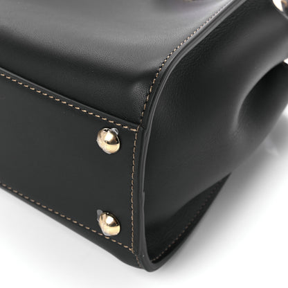 Fendi Vitello King Canvas Chinese New Year Tiger Embroidered Mini Peekaboo Iconic Satchel Black Dark Yellow 11 of 11