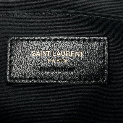 Saint Laurent Calfskin Matelasse Monogram Lou Camera Bag Black 6 of 10