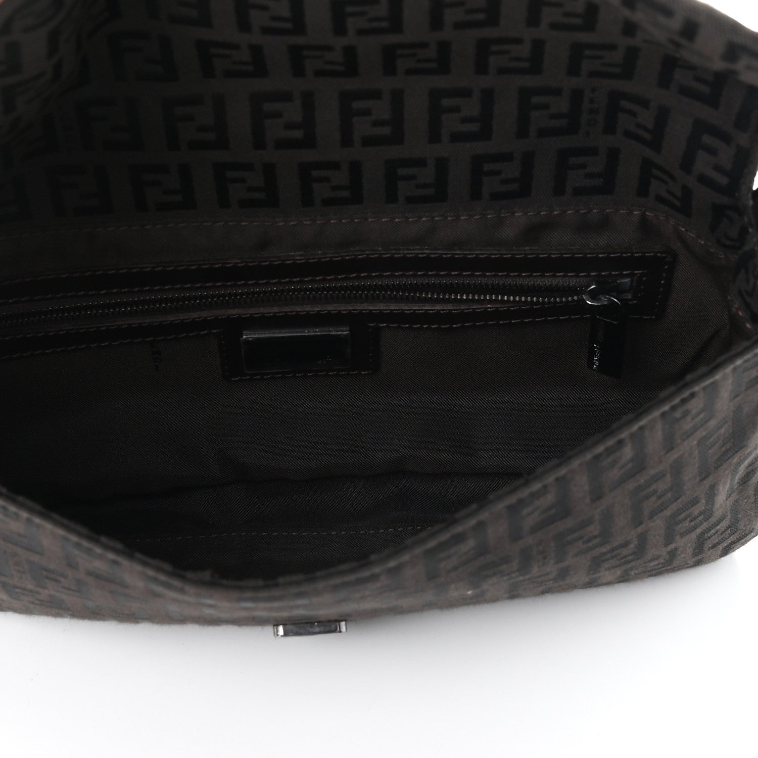 Fendi Zucchino Baguette Black 4 of 7