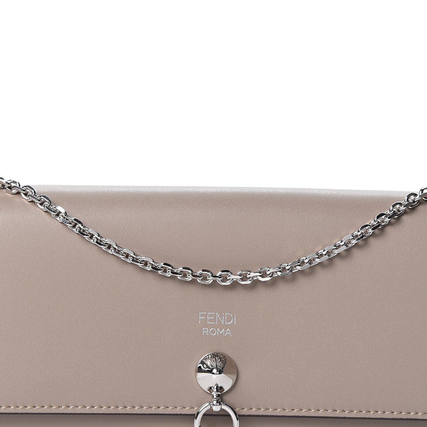 Vitello Liberty Century Lucido By The Way Continental Wallet On Chain Tortora
