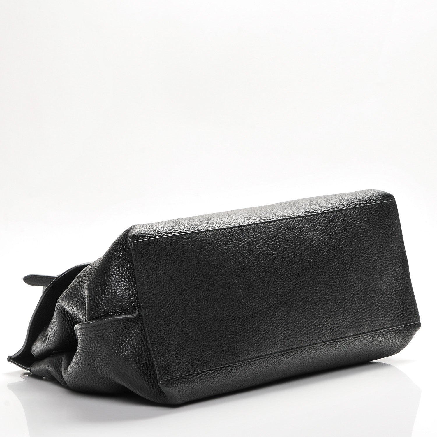 Gucci Pebbled Calfskin Large Bamboo Daily Top Handle Bag Black 4 of 6