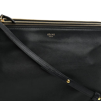 Celine Lambskin Large Trio Crossbody Bag Black 10 of 14