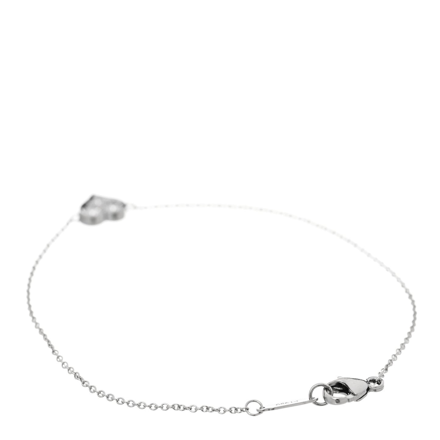 Platinum Diamond Hearts Bracelet