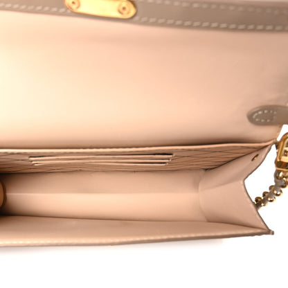 Louis Vuitton Calfskin Trunk Chain Wallet Taupe 5 of 10