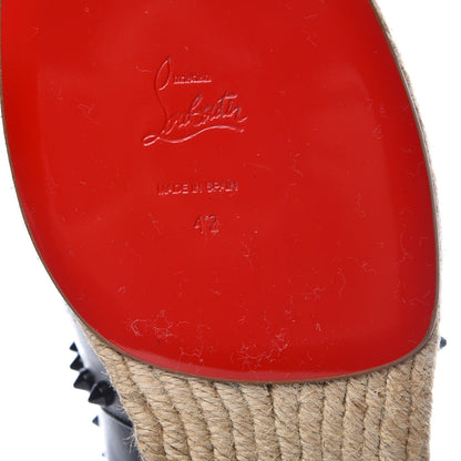 Christian Louboutin CHRISTIAN LOUBOUTIN Calfskin Ares Flat Espadrilles 42 Black 12 of 12