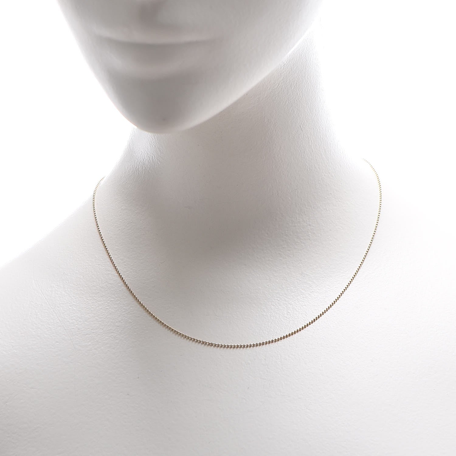 Tiffany 18K Yellow Gold Small Bead 16 Inch Necklace 2 of 7