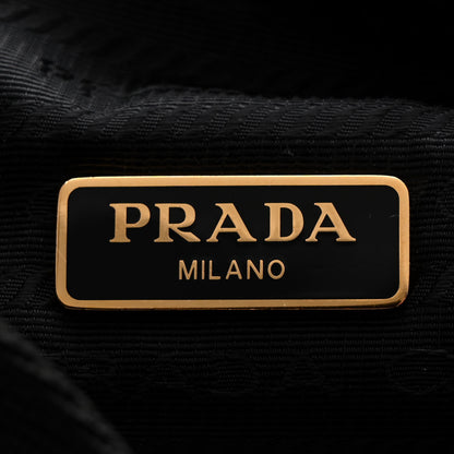 Prada Tessuto Nylon Stitched Shoulder Bag Black 5 of 11