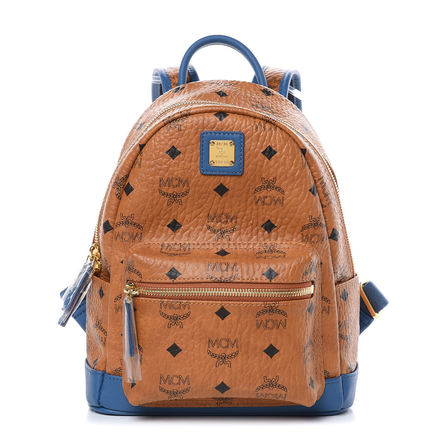 Visetos Mini Stark Backpack Cognac Slate Blue