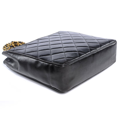 Chanel Lambskin Quilted CC Shoulder Bag Black 4 of 9