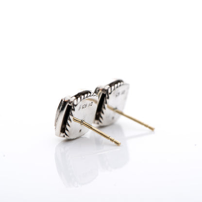 David Yurman Sterling Silver Diamond Black Onyx 7mm Albion Earrings 3 of 4