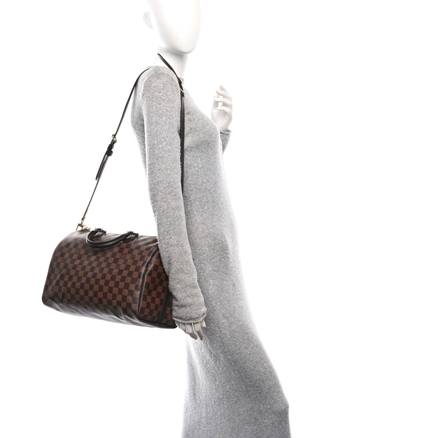Louis Vuitton Damier Ebene Speedy Bandouliere 35 2 of 12
