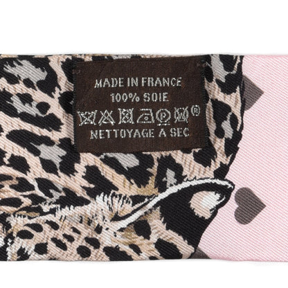 Hermes Silk Jungle Love Love Twilly Rose Pale Etoupe 4 of 4