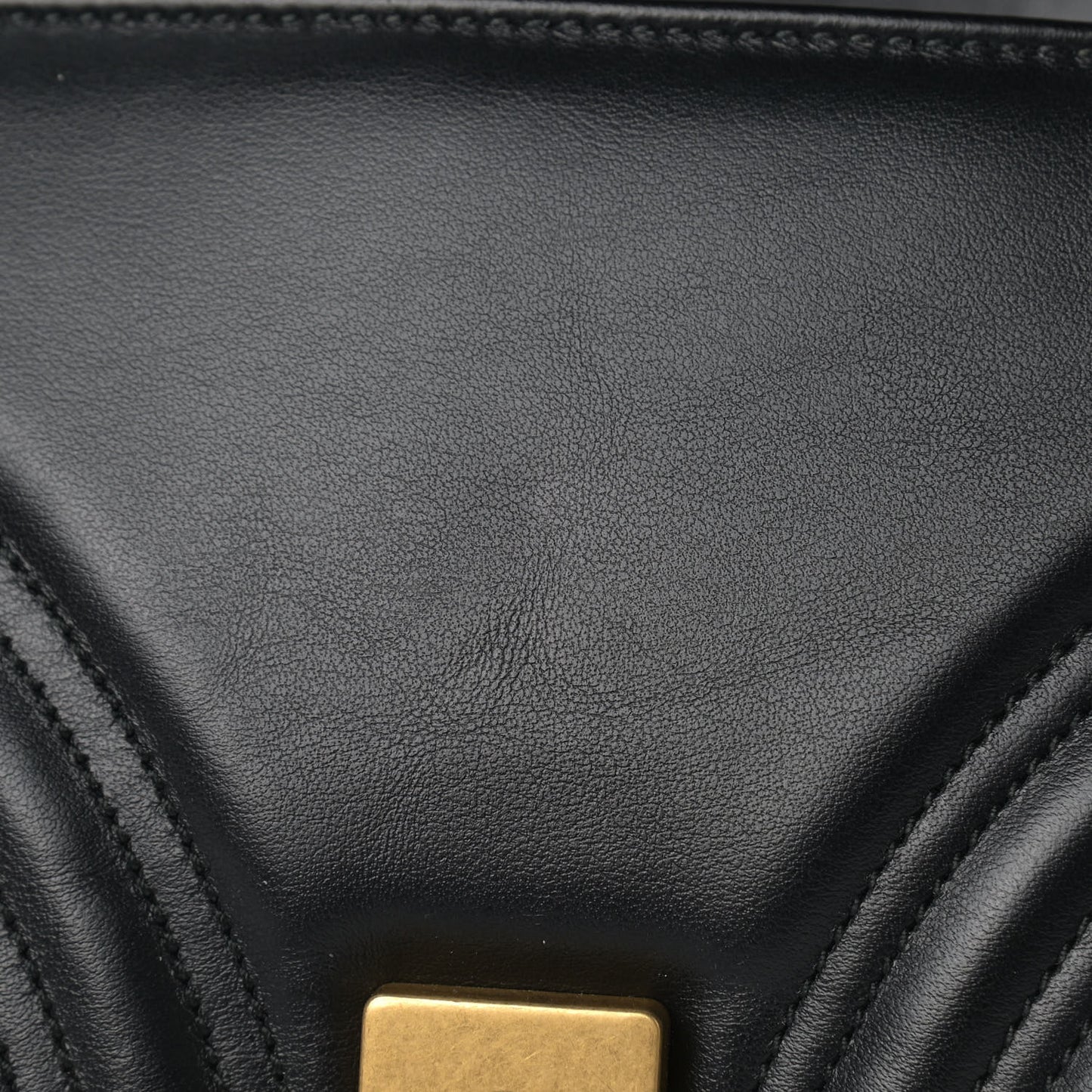Calfskin Matelasse Small GG Marmont Shoulder Bag Black