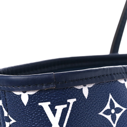 Louis Vuitton Monogram Escale Neverfull MM Blue 13 of 14