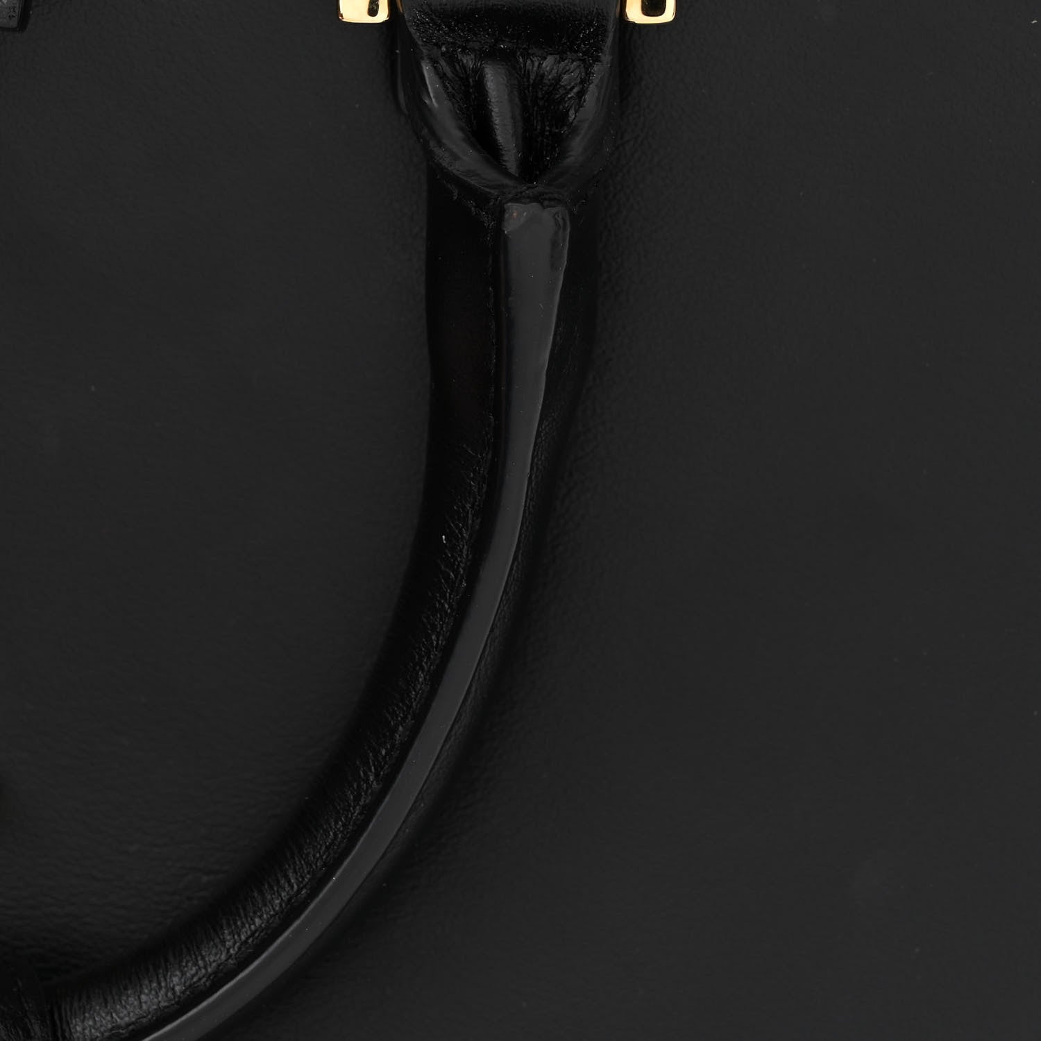 Saint Laurent Calfskin Monogram Baby Cabas Black 11 of 12