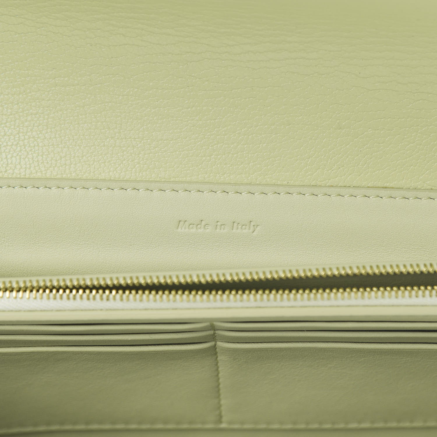 Celine Calfskin Folded Clutch With Strap Jade 7 of 12