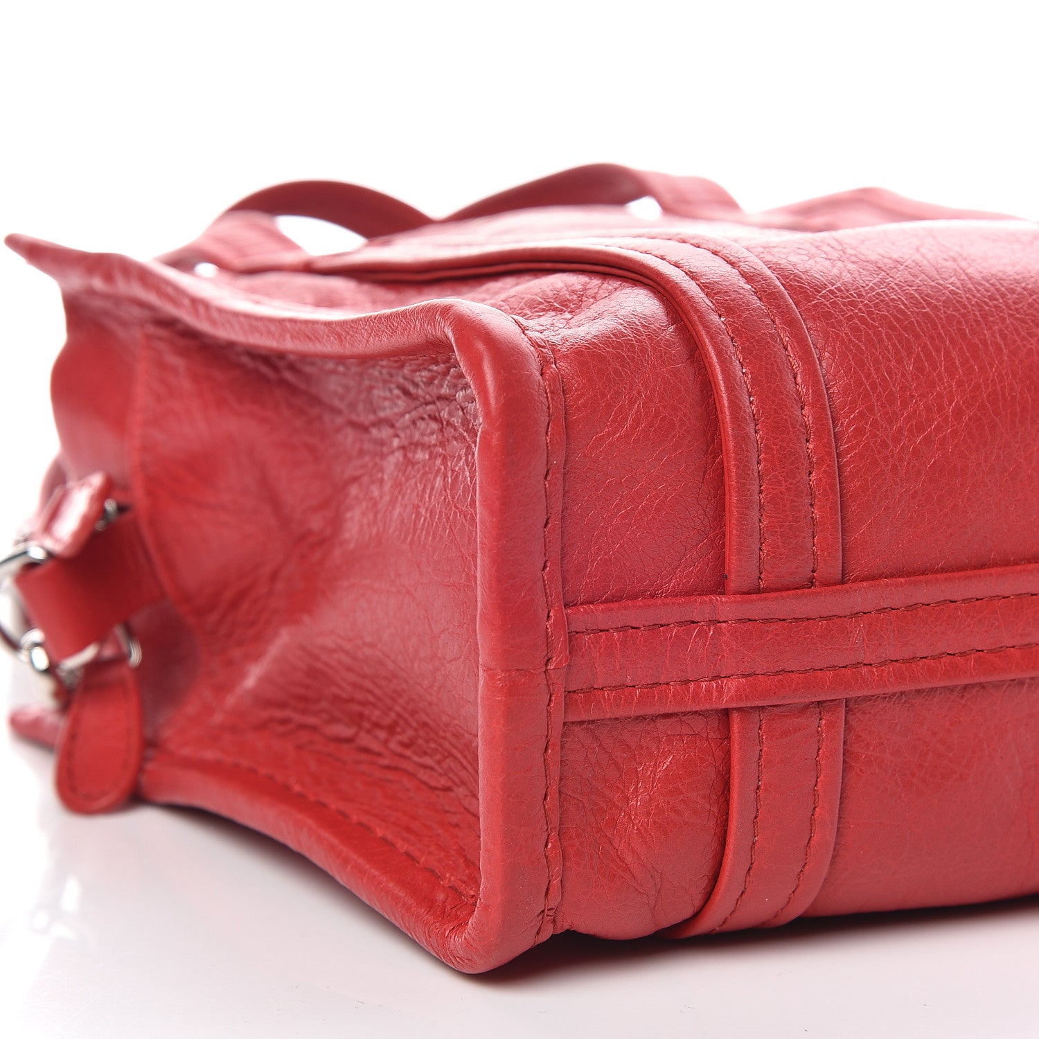 Balenciaga Agneau Arena XXS Bazar Shopper Tote Rouge Cardinal 5 of 9