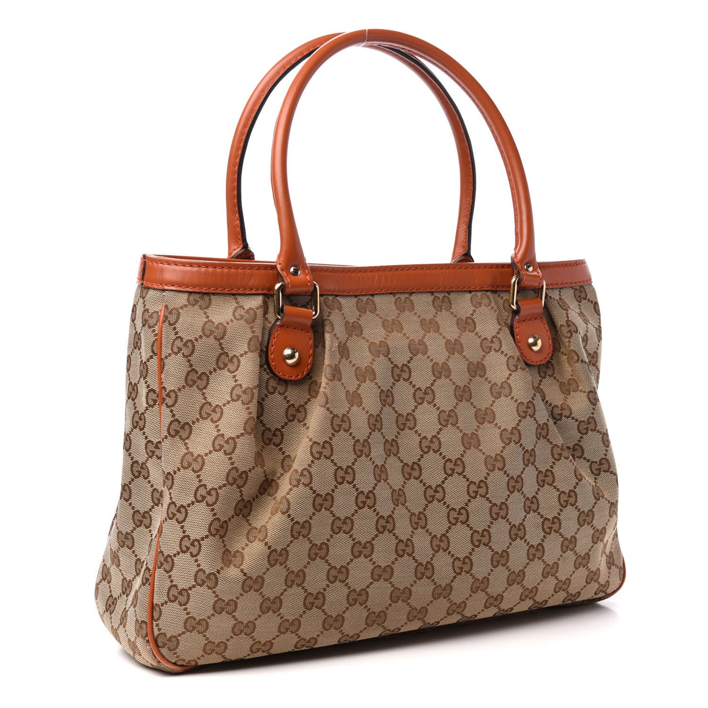 Monogram Medium Sukey Top Handle Tote Beige Orange