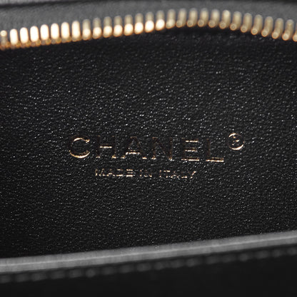 Chanel Caviar Quilted Small CC Filigree Vanity Case Black 7 of 9