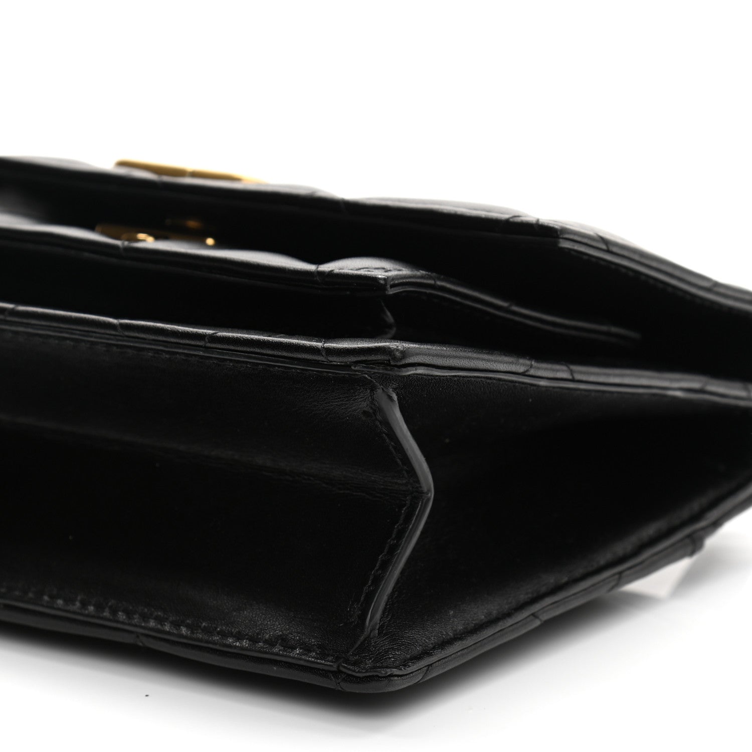 Balenciaga Nappa Calfskin Quilted XS Sharp Top Handle Bag Black 9 of 11