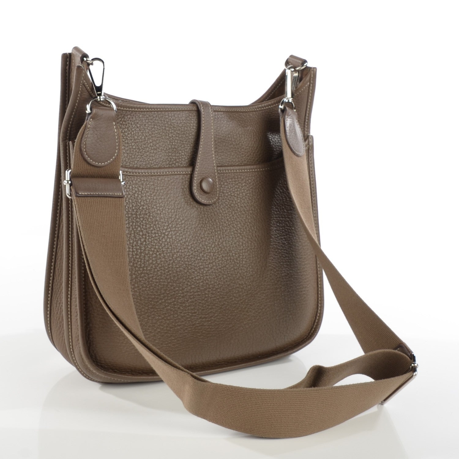 Hermes Taurillon Clemence Evelyne III PM Etoupe 3 of 9