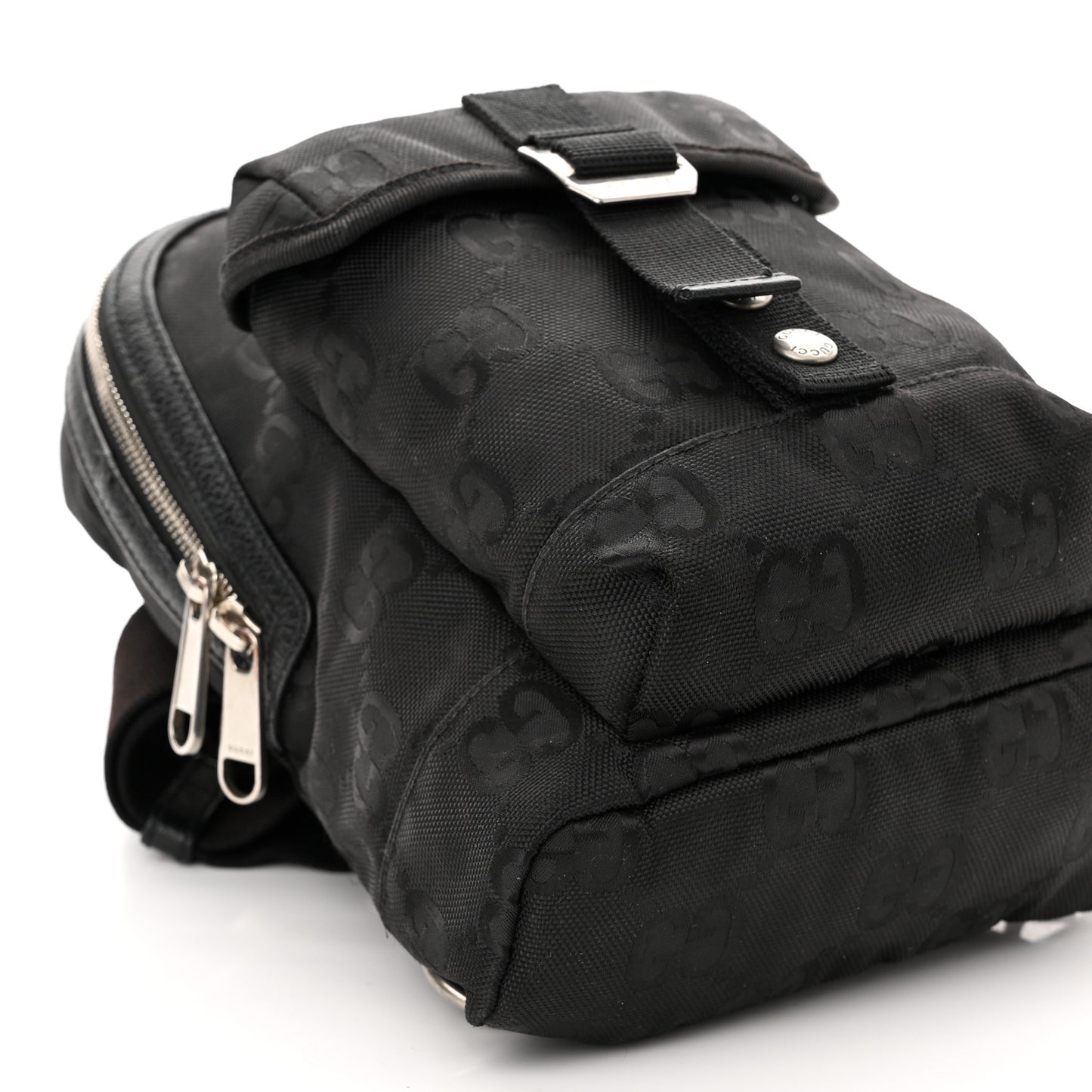 Econyl Nylon Monogram Off The Grid Sling Backpack Black
