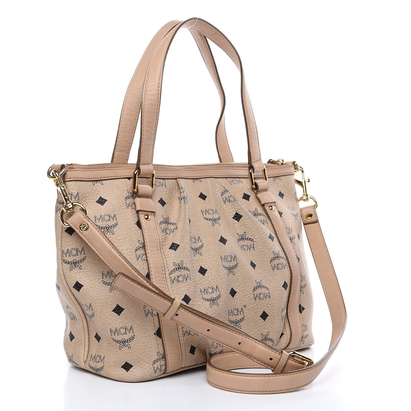 Visetos Medium Essentials Shopper Tote Beige