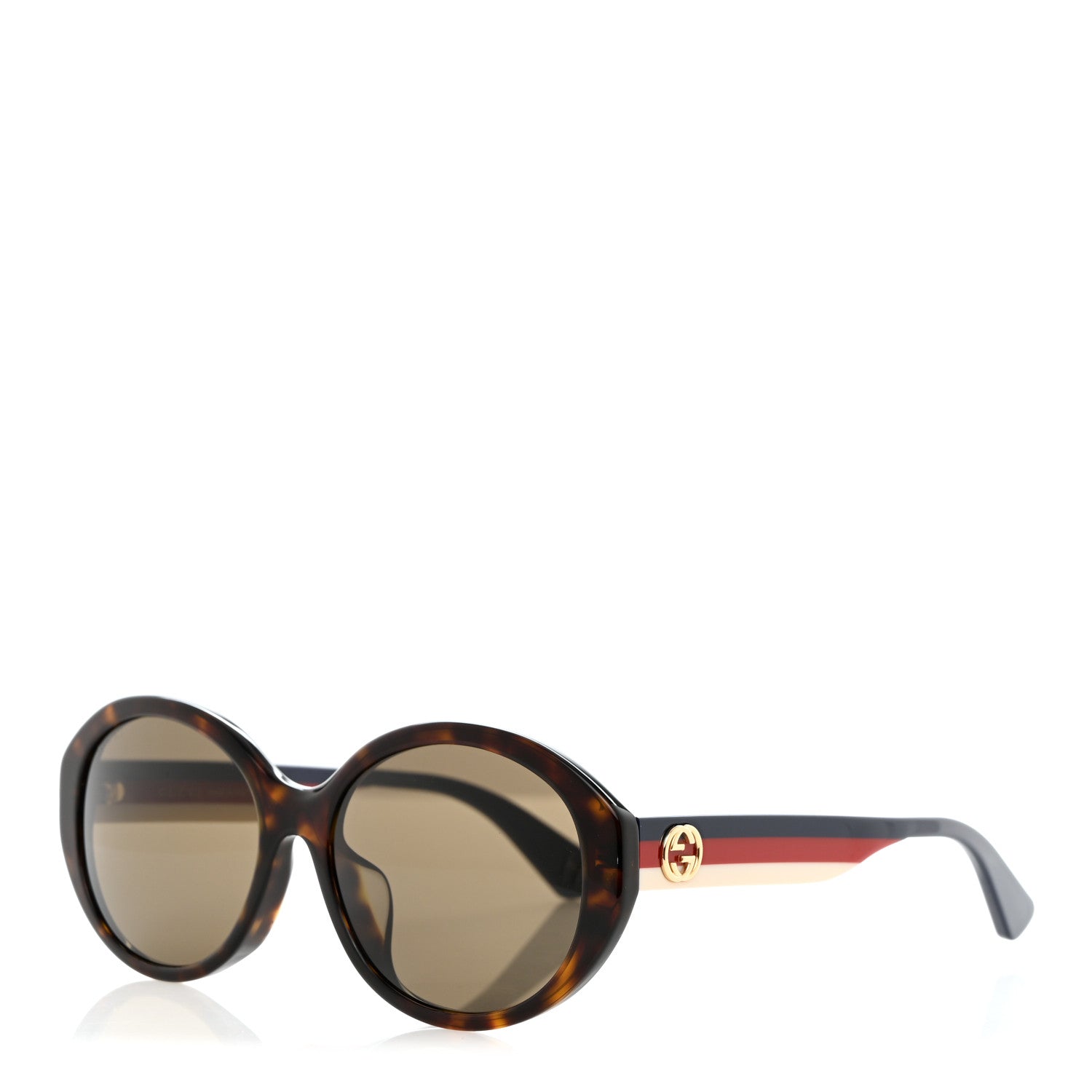 Gucci Round Web Sunglasses GG0279SA Havana 1 of 8
