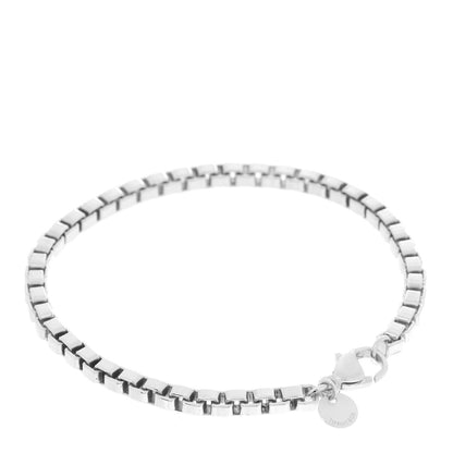 Tiffany Sterling Silver 4mm Venetian Link Bracelet 3 of 6