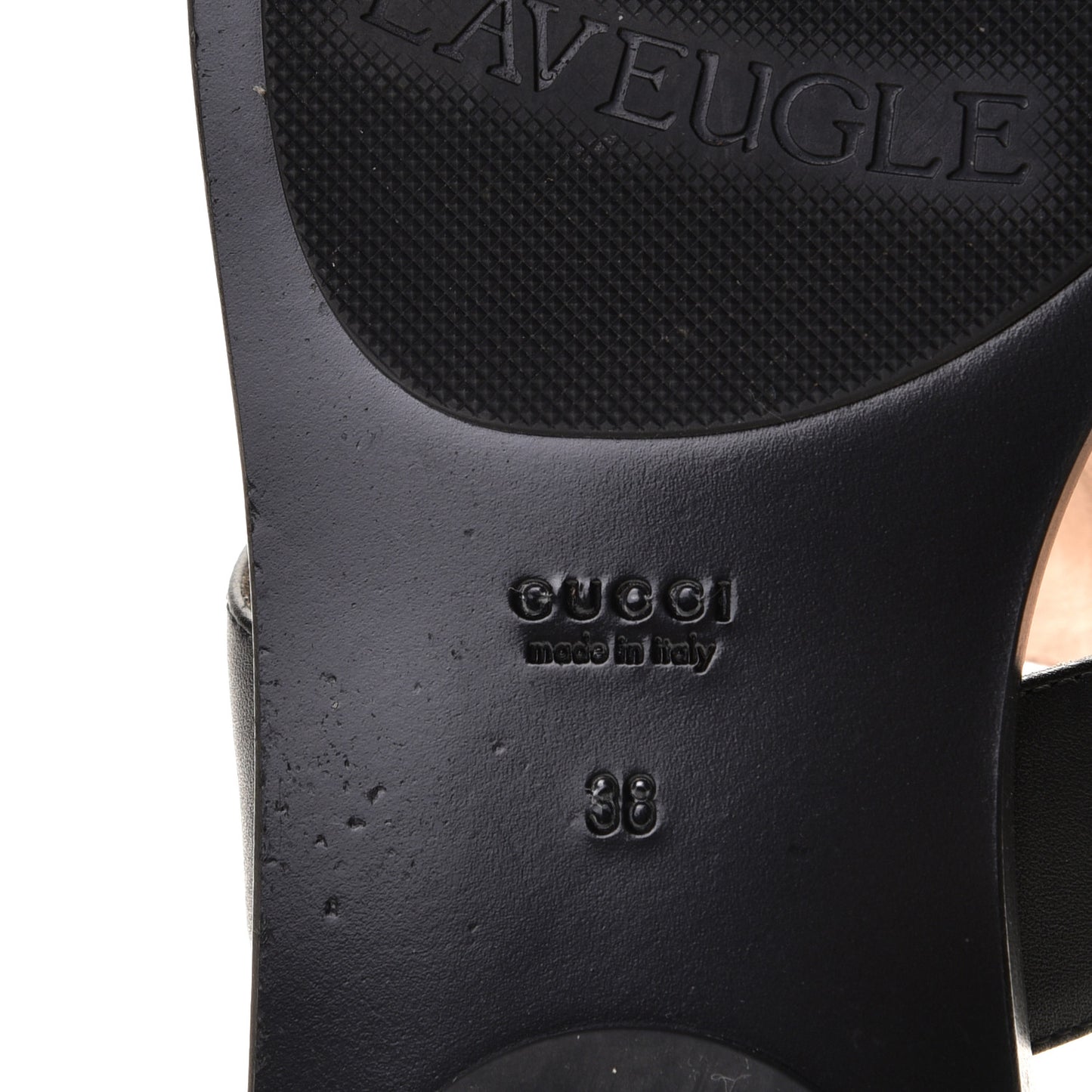 Calfskin GG Marmont Thong Sandals 38 Black
