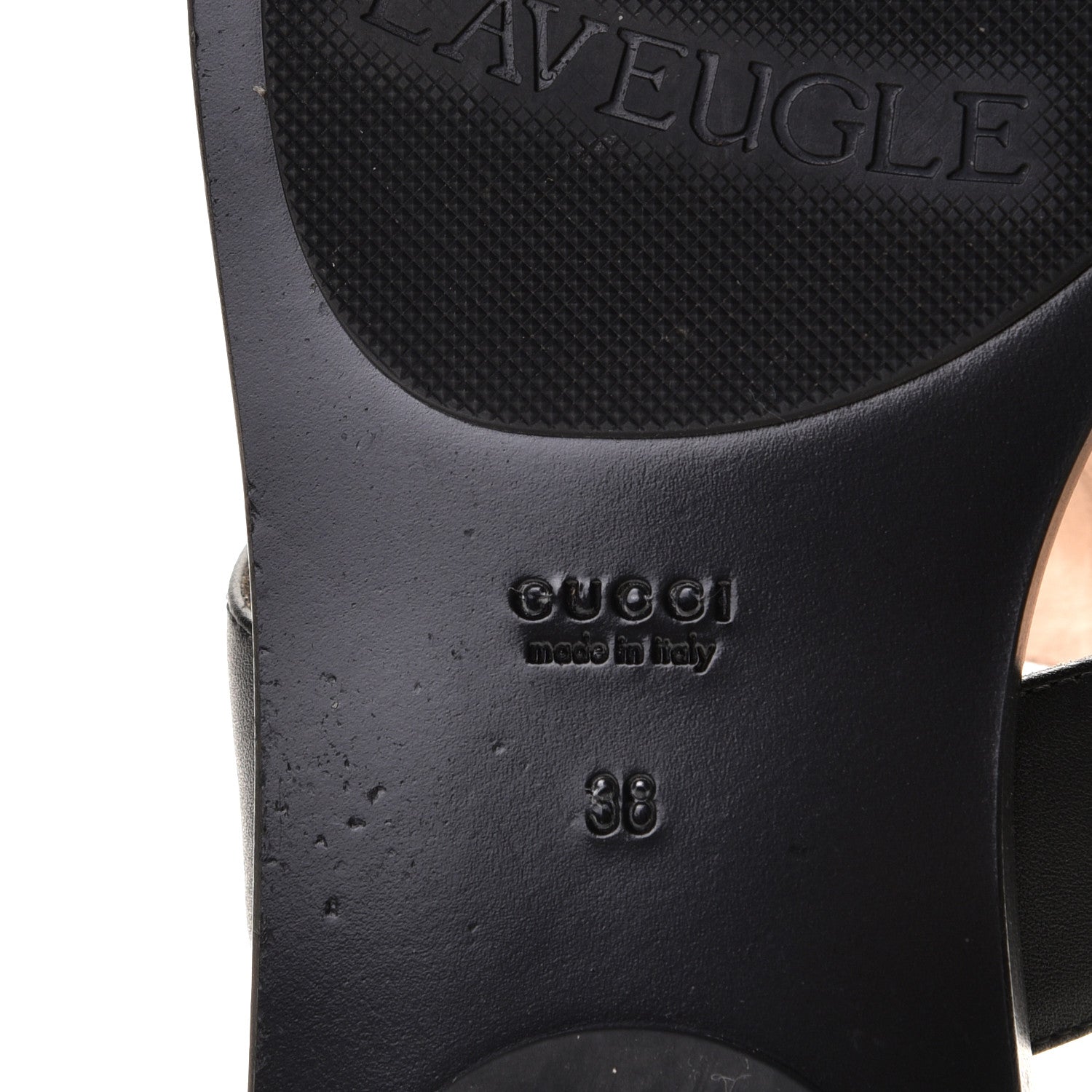 Gucci Calfskin GG Marmont Thong Sandals 38 Black 8 of 11