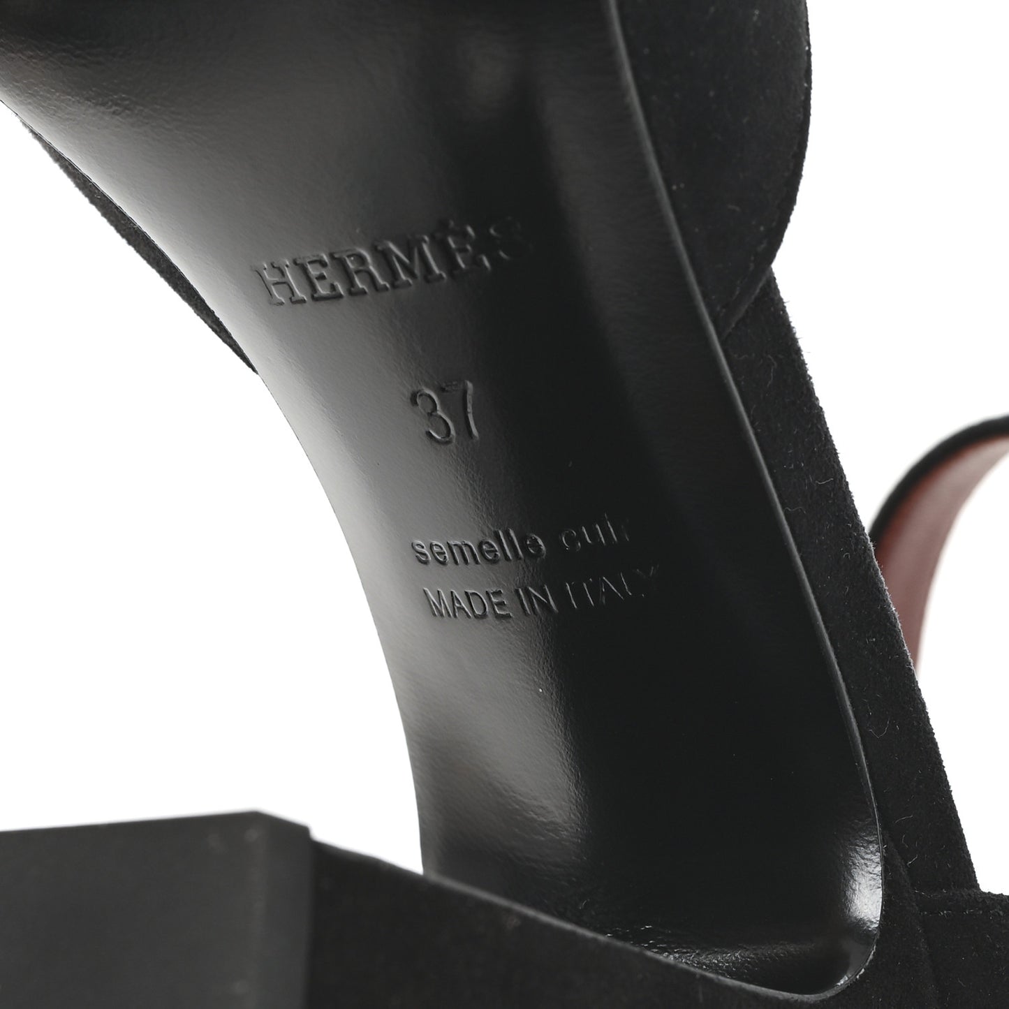 Suede Goatskin Baby 90 Pump 37 Black