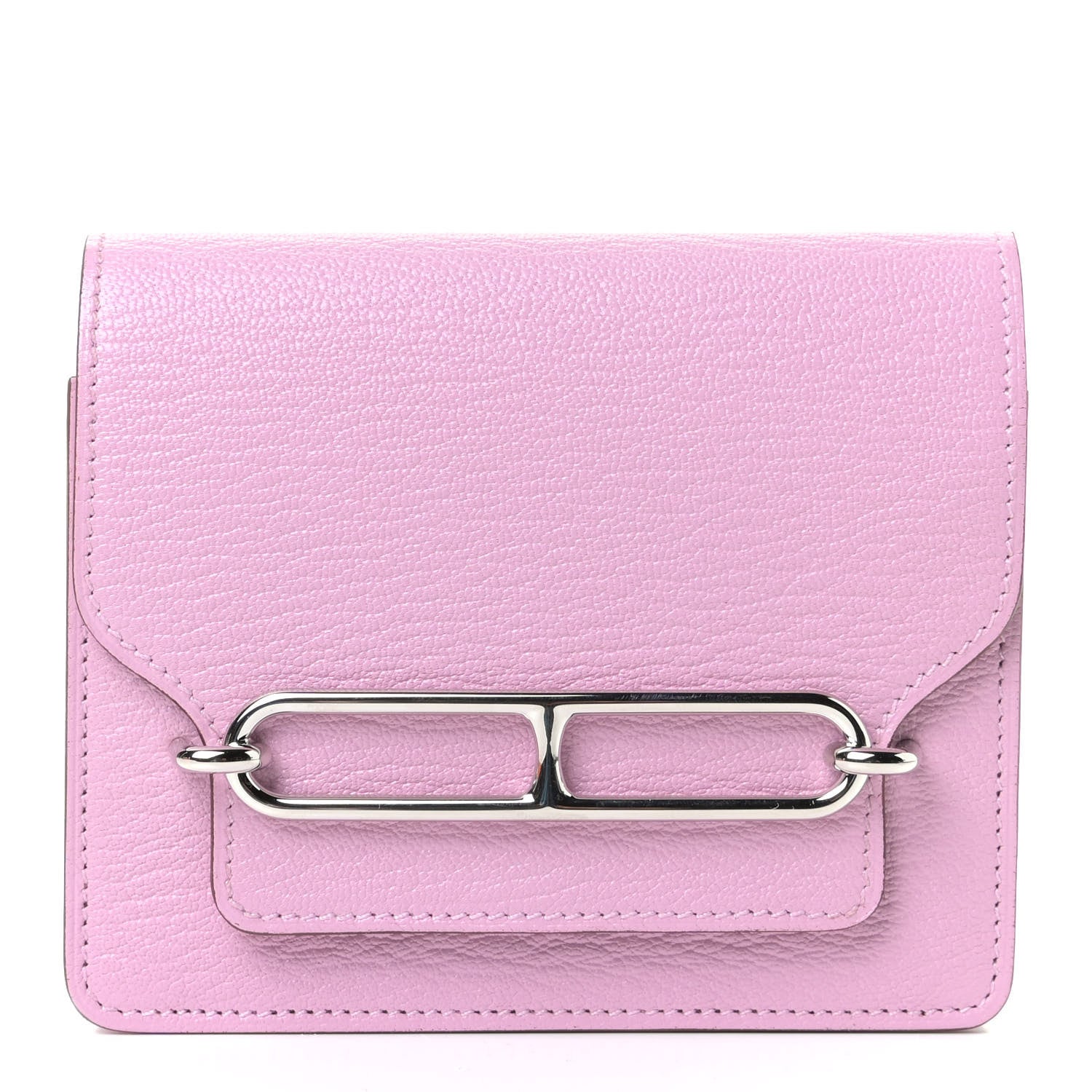 Hermes Chevre Mysore Roulis Slim Wallet Mauve Sylvestre 1 of 5