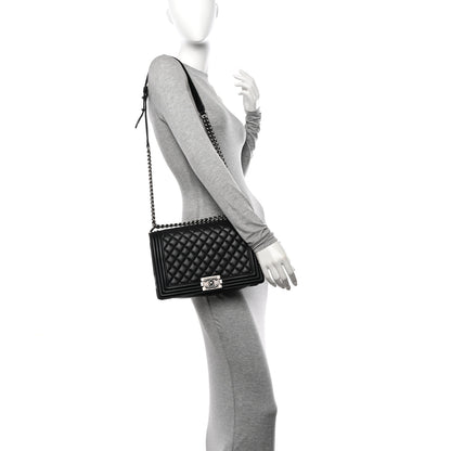 Chanel Caviar Quilted New Medium Boy Flap Black 3 of 10