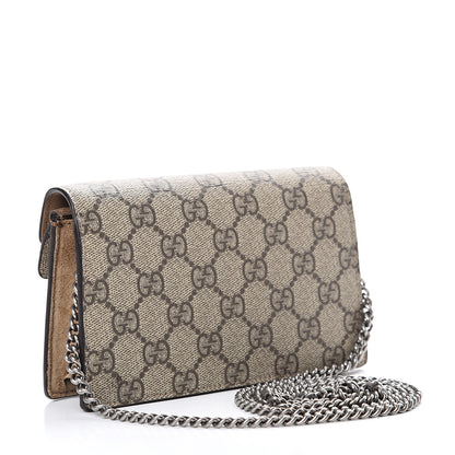 Gucci GG Supreme Monogram Super Mini Dionysus Shoulder Bag Taupe 2 of 9