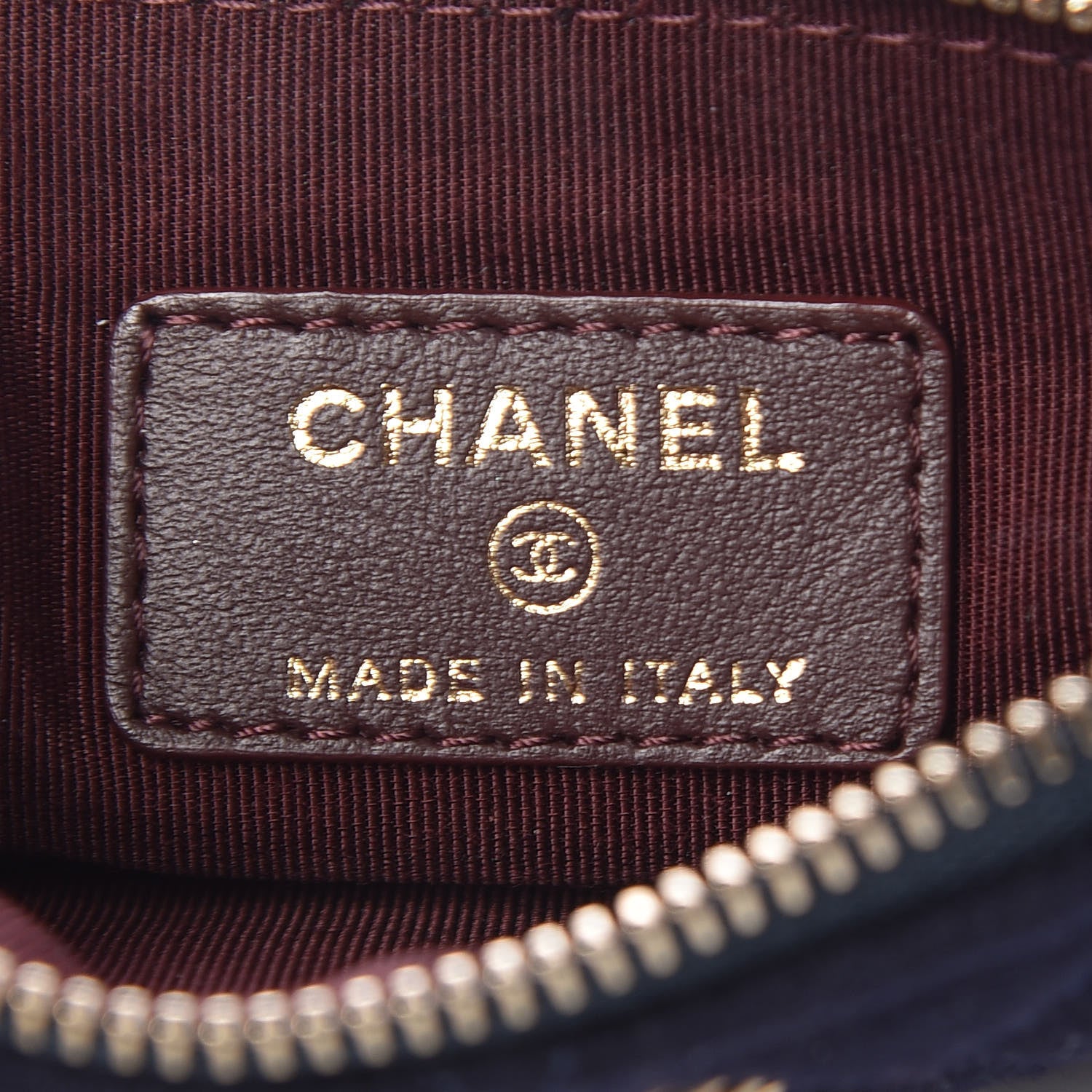 Chanel Wool Quilted Paris-Hamburg Charms Small Cosmetic Case Navy 6 of 8