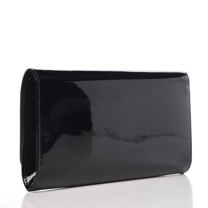 Louis Vuitton Patent Neo Sobe Louise EW Clutch Black 3 of 9