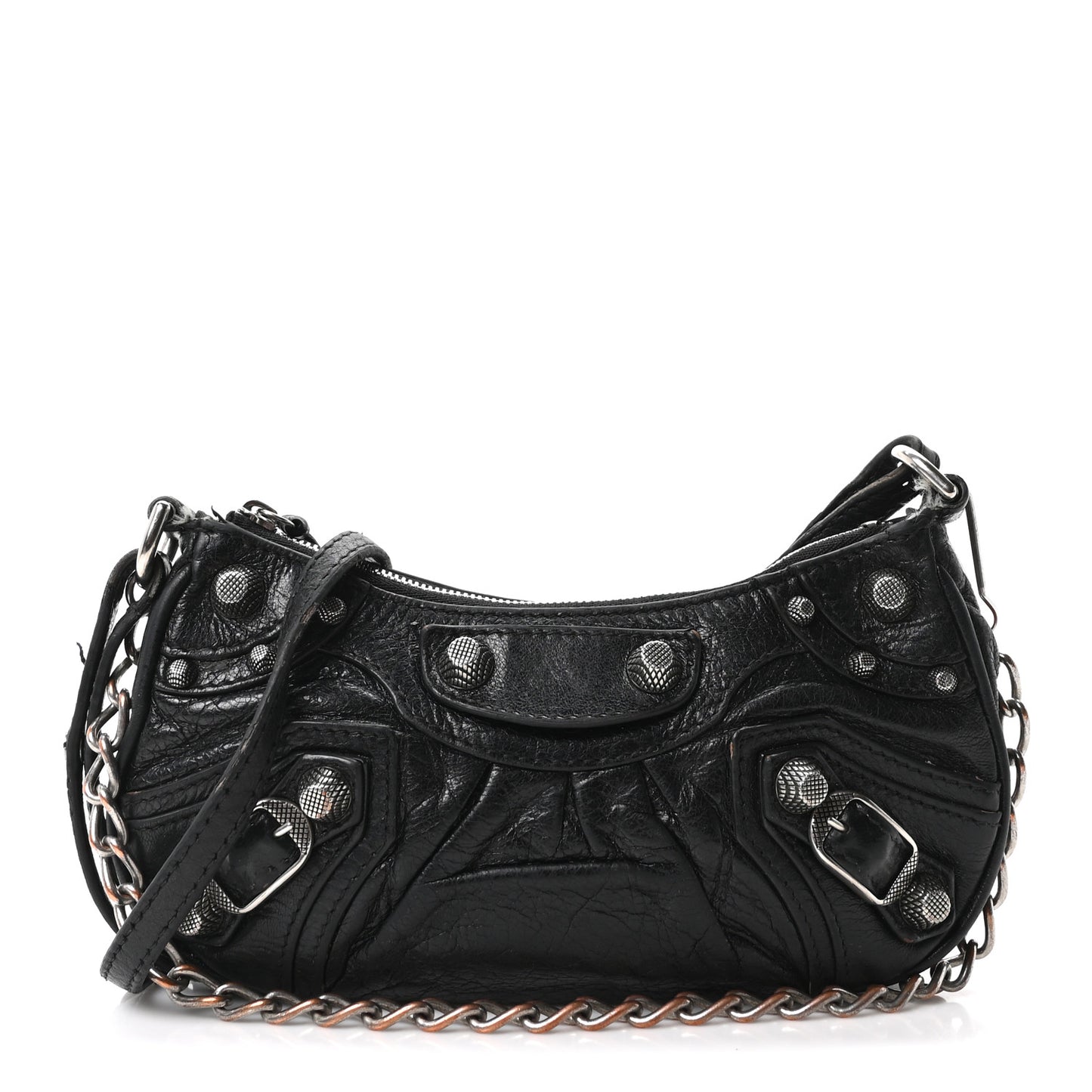 Agneau Arena Le Cagole Mini Purse With Chain Black