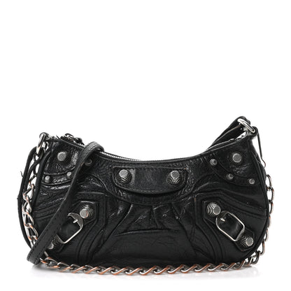 Balenciaga Agneau Arena Le Cagole Mini Purse With Chain Black 1 of 11
