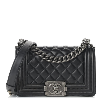 Chanel Calfskin Quilted Small Boy Flap Black 1 of 13