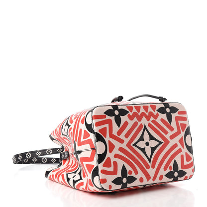 Louis Vuitton Monogram Giant Crafty NeoNoe MM Creme Rouge Black 4 of 11