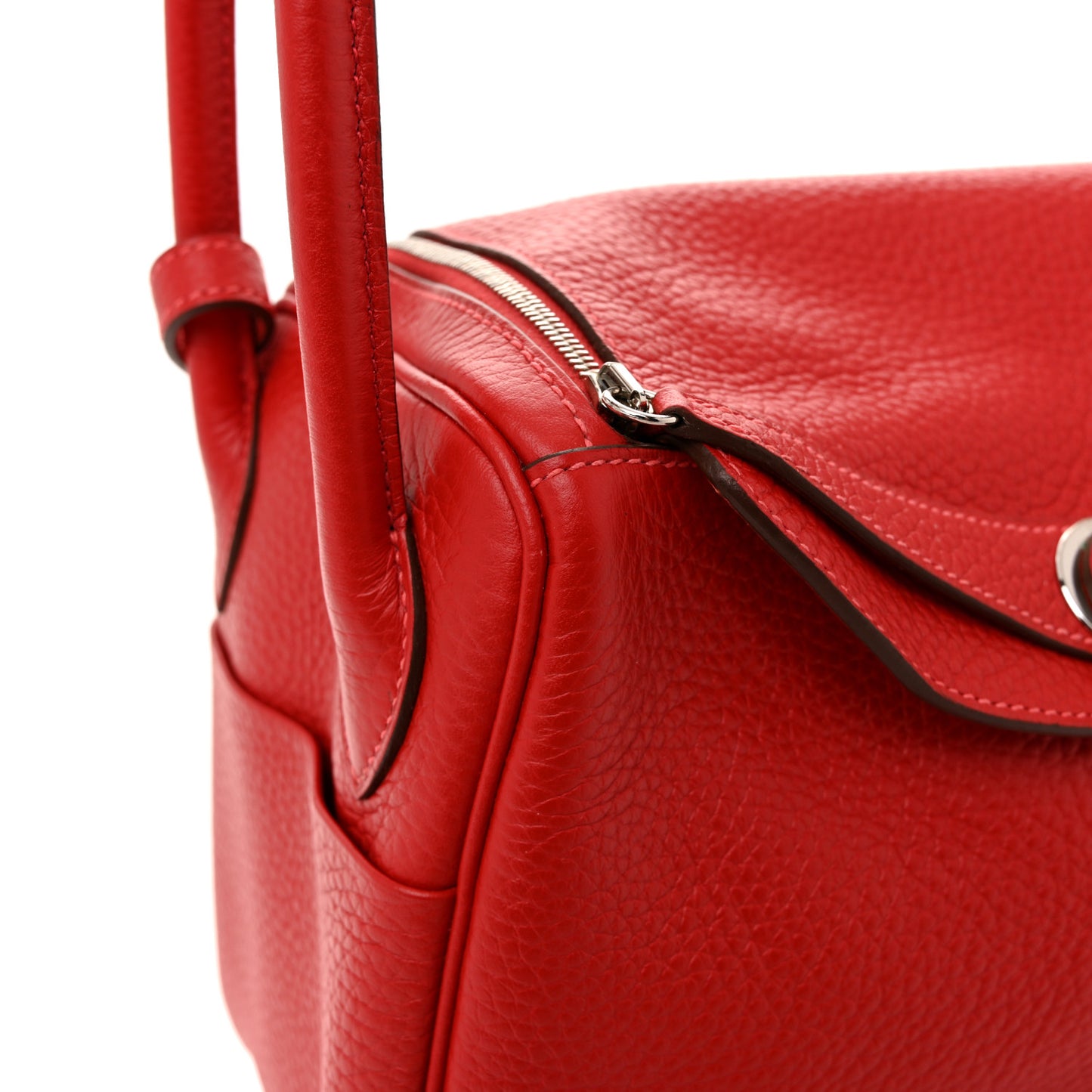Taurillon Clemence Verso Lindy 26 Rouge Casaque Bougainvillea