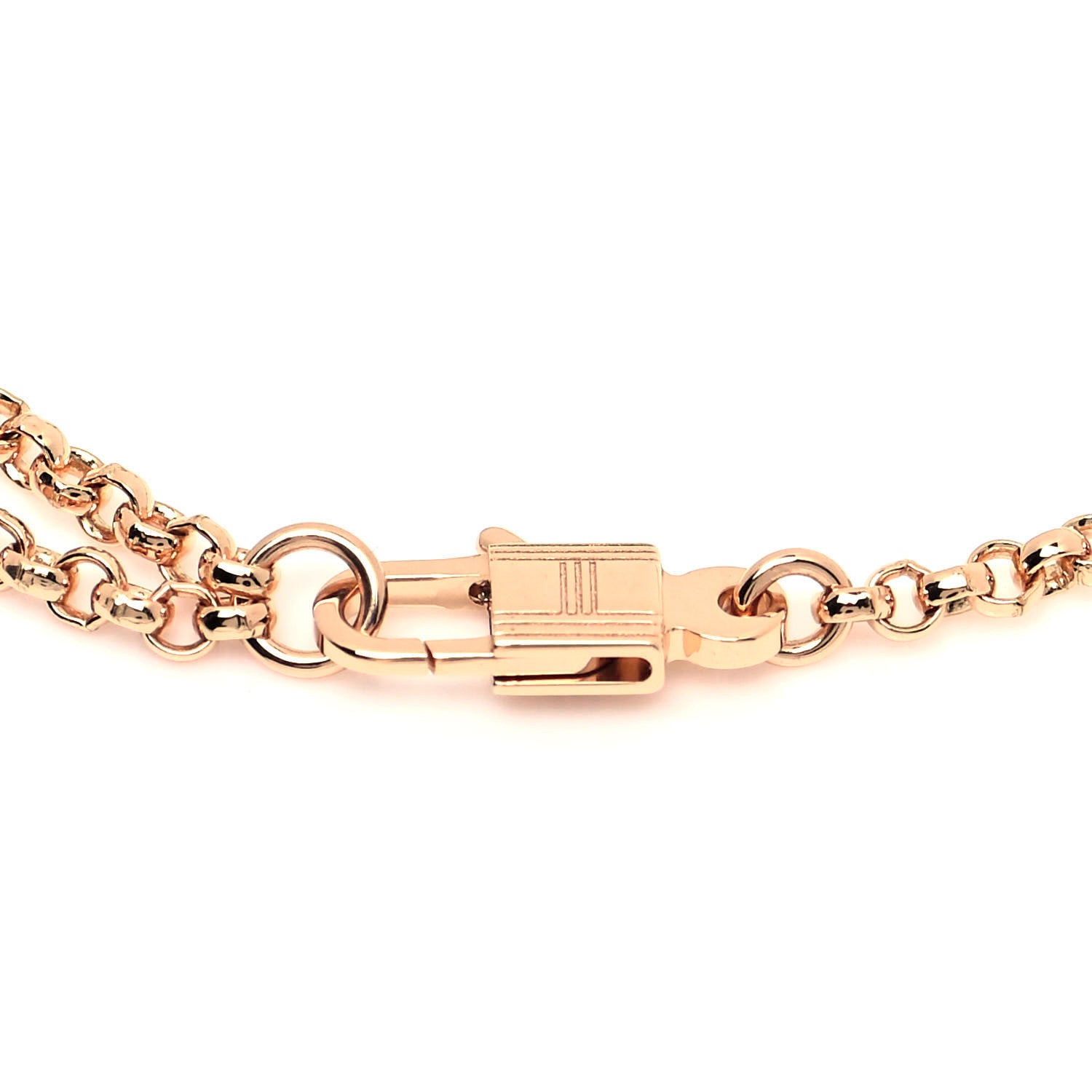 Hermes 18K Rose Gold Diamond PM Kelly Clochette Bracelet SH 5 of 6