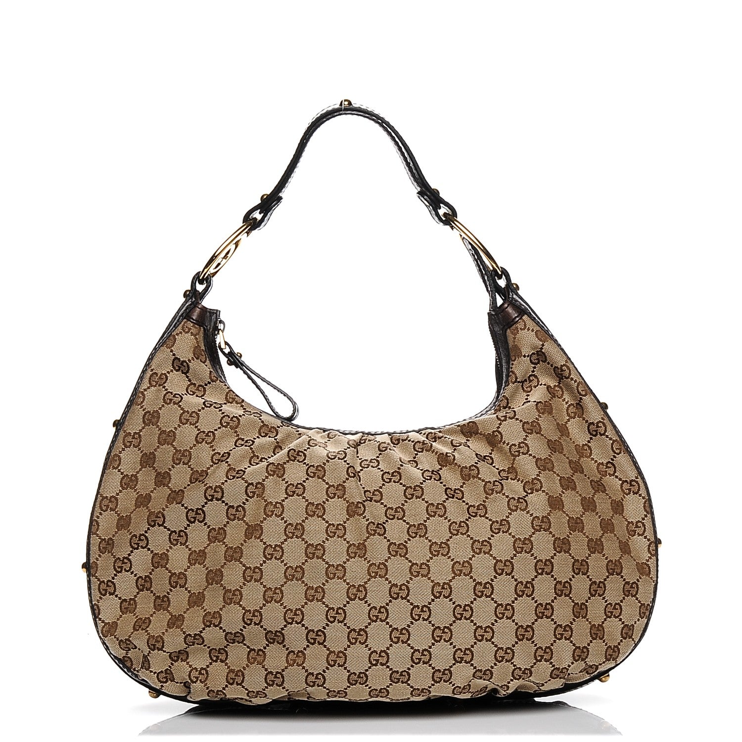 Gucci Monogram Medium Interlocking Hobo Dark Brown 1 of 7