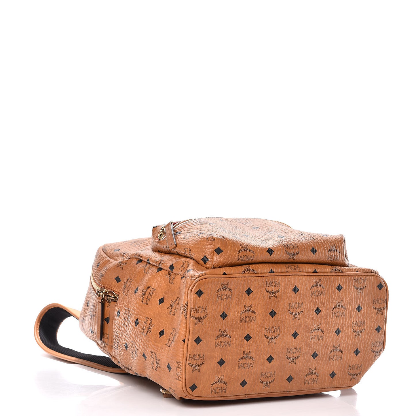 Visetos Chevron Stripe Medium Stark Backpack Cognac