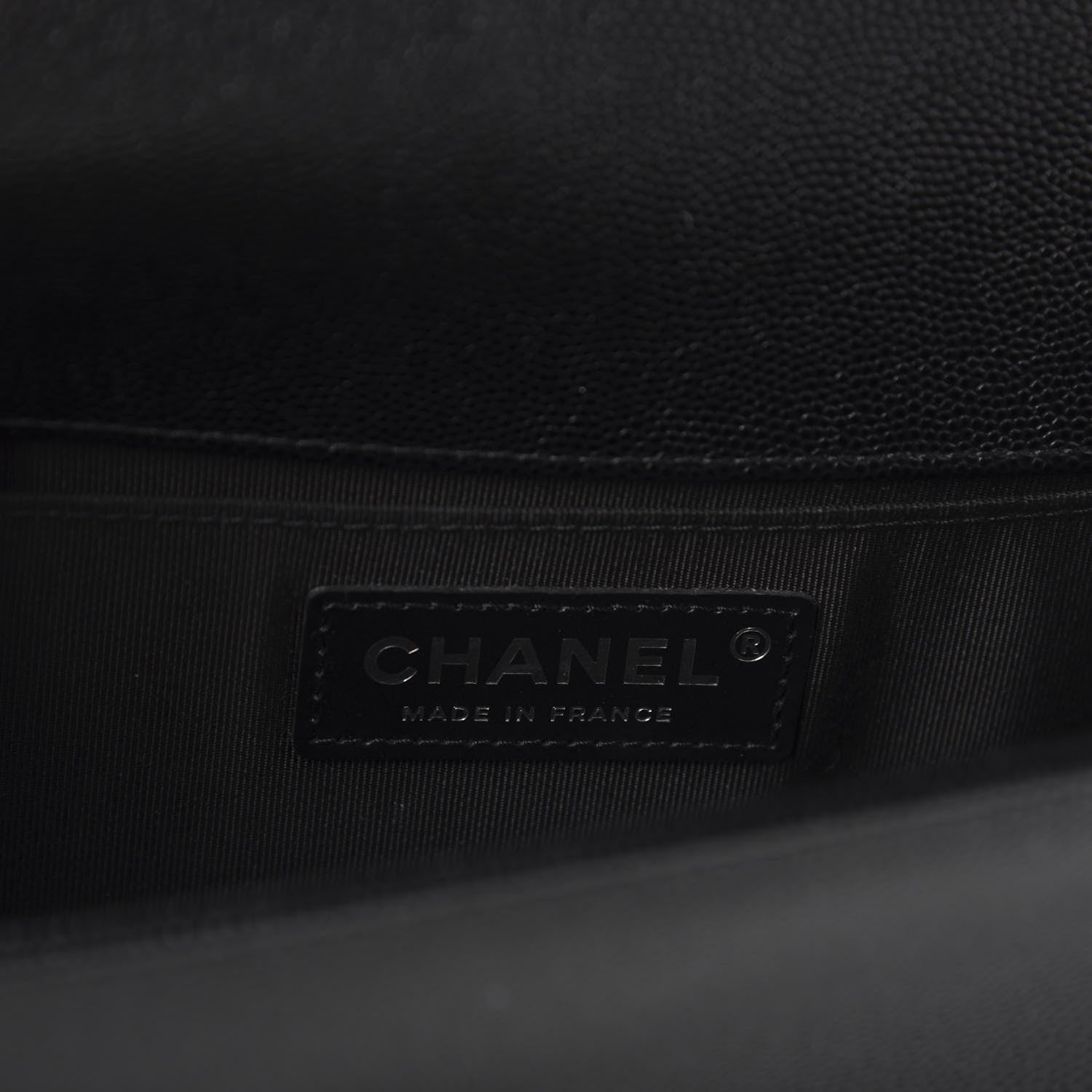Chanel Caviar Quilted Medium Boy Flap Black 8 of 11