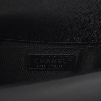 Chanel Caviar Quilted Medium Boy Flap Black 8 of 11