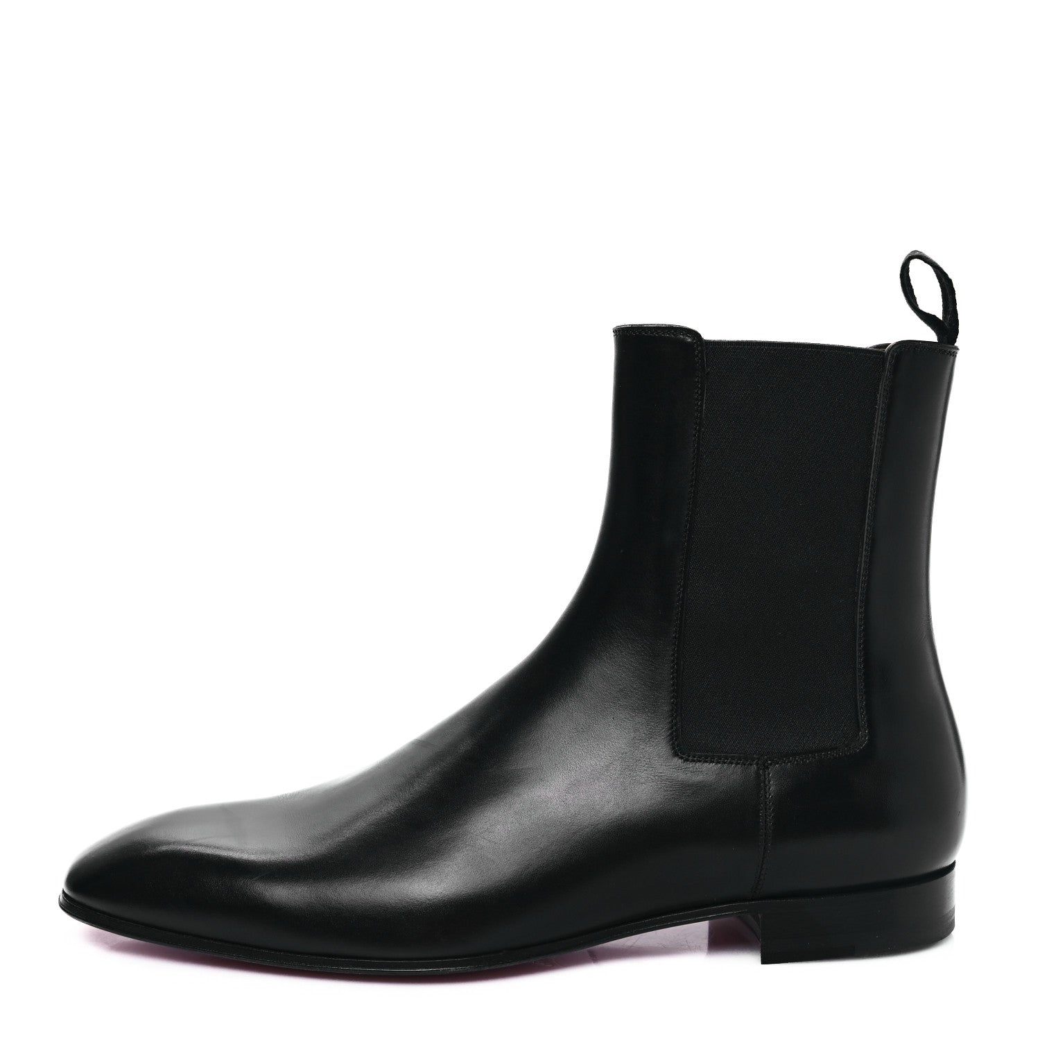 Christian Louboutin Calfskin Roadie Flat Chelsea Boots 40 Black 1 of 7