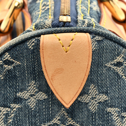 Louis Vuitton Monogram Denim Neo Speedy Blue 11 of 13