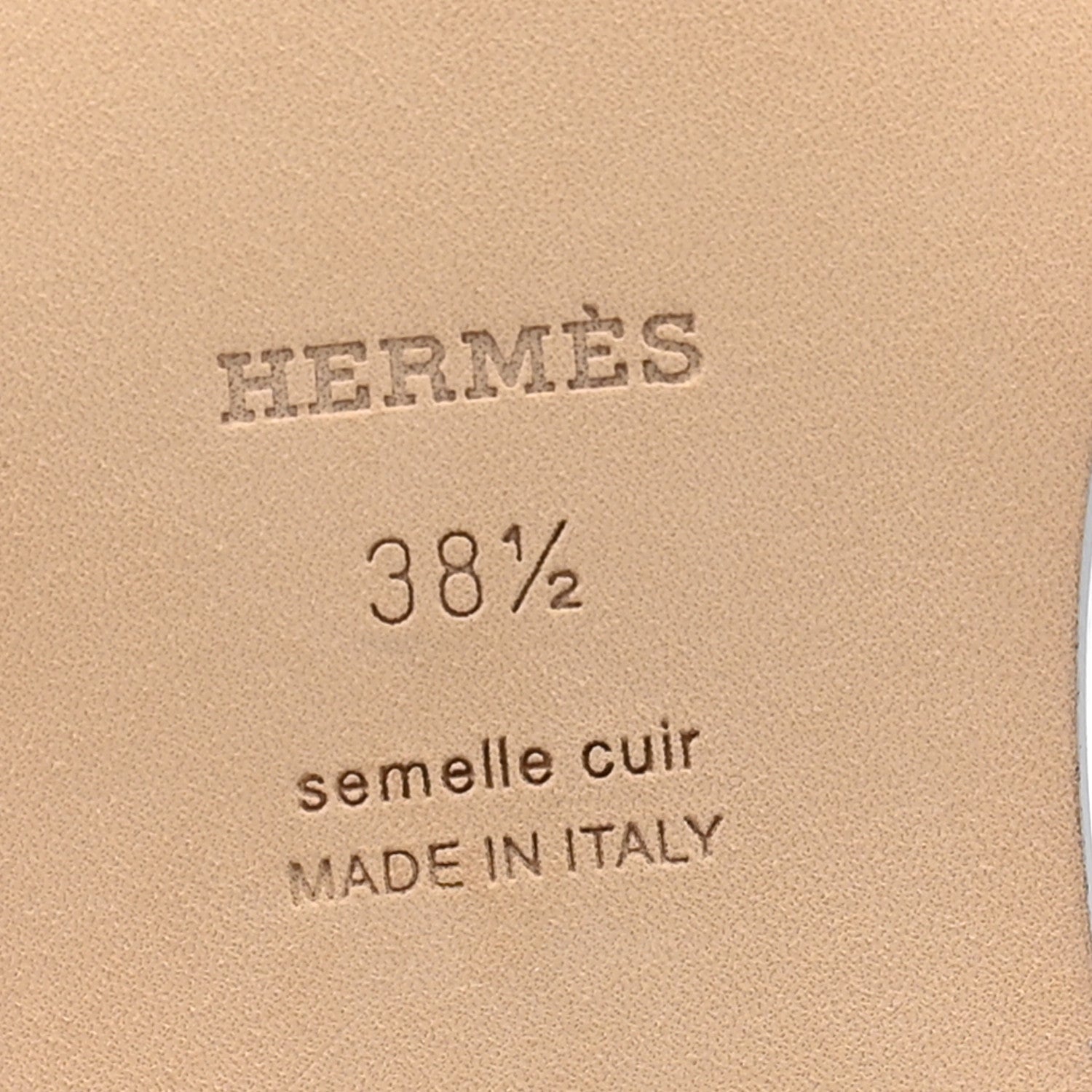 Hermes Epsom Oran Sandals 38.5 Bleu Glacier 8 of 10